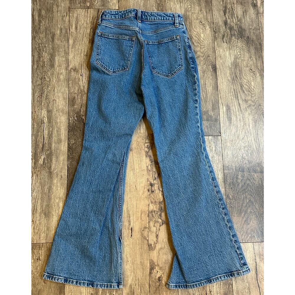 Abercrombie & Fitch The Vintage Flare High Rise Jeans w/ Split Hem Size 26 Short - Picture 5 of 8